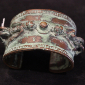 Erotic antique bronze bangle 1800s mali dogon